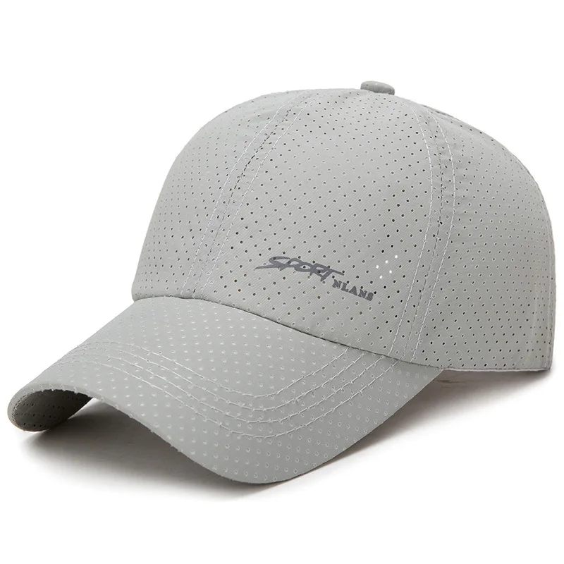 Бейсболка Snapback однотонная быстросохнущая дышащая сетчатая солнцезащитная Кепка