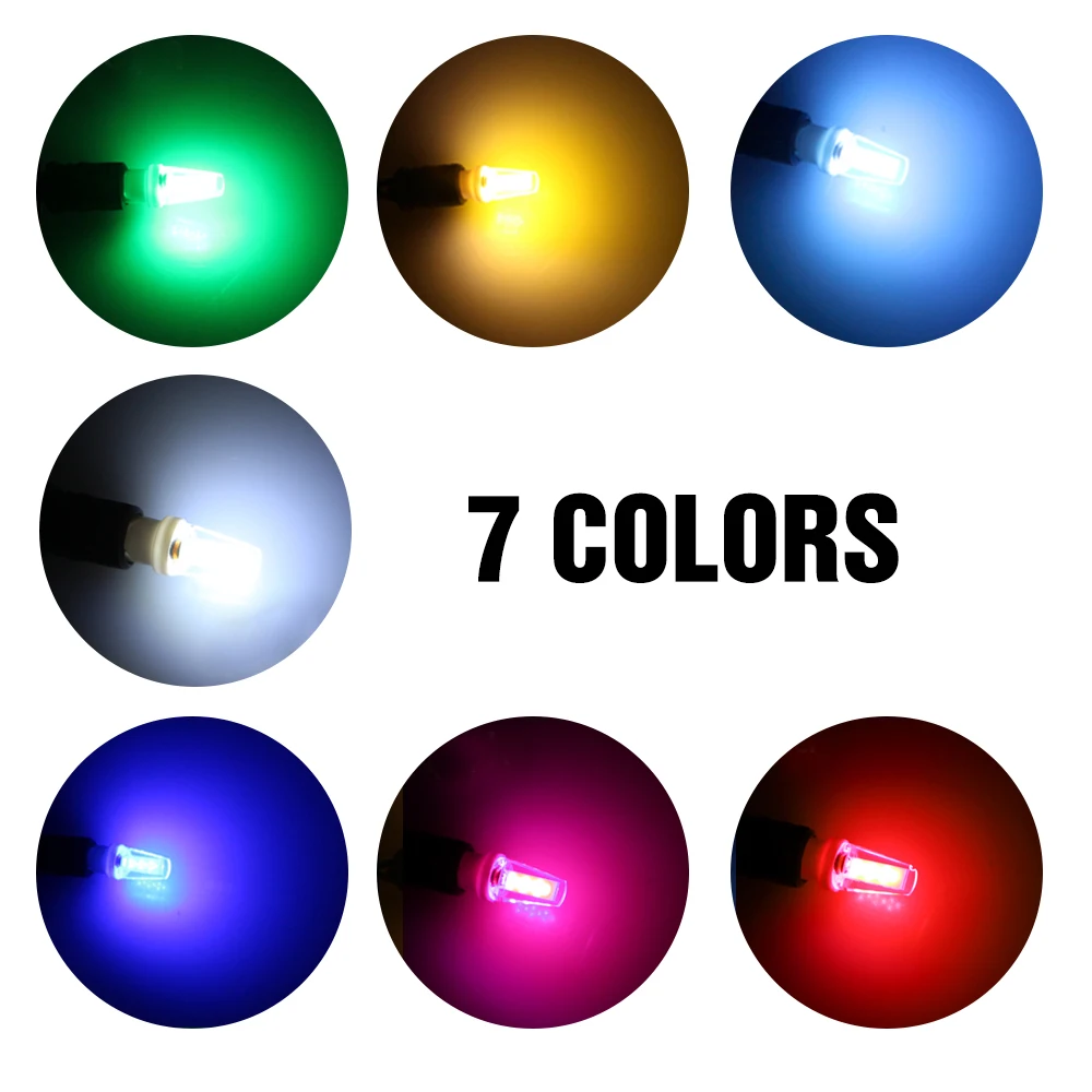 

AEING 10x T10 LED Bulb W5W Wide Voltage 194 501 COB Car Instrument Door Parking/Tail Dome Pathway/Side Wedge Signal Lamp 12V/24V