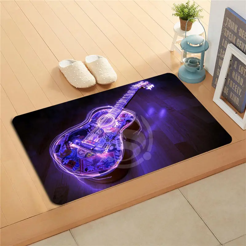 WU & 85 пользовательский красочный Коврик гитара домашний Декор дверной коврик