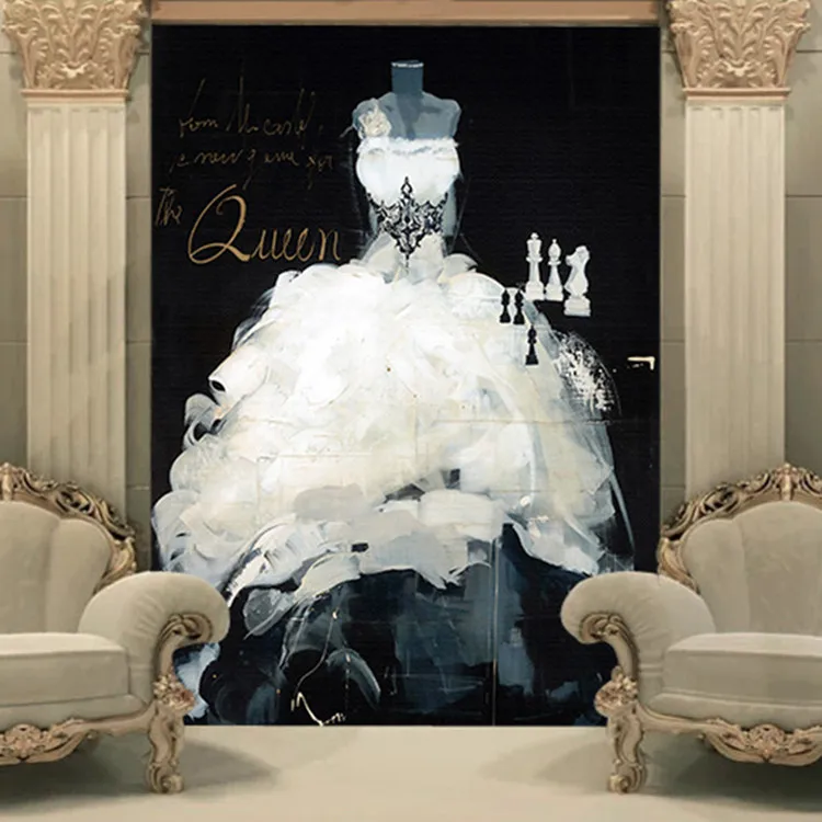 3D обои на заказ свадебное платье настенные винтажные фотообои для прихожей