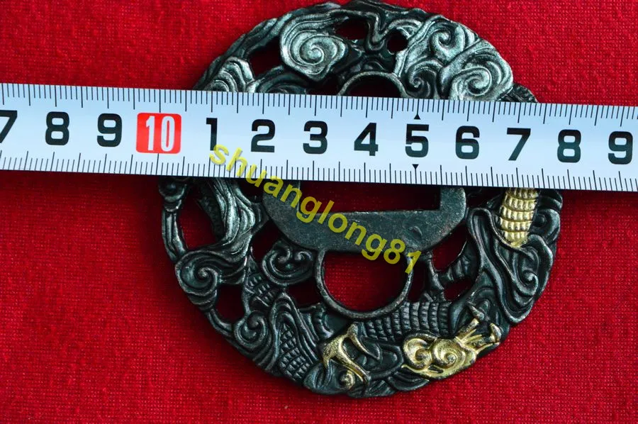 Замечательный сплав Dragon Guard Tsuba подходит для японского штатива | Дом и сад
