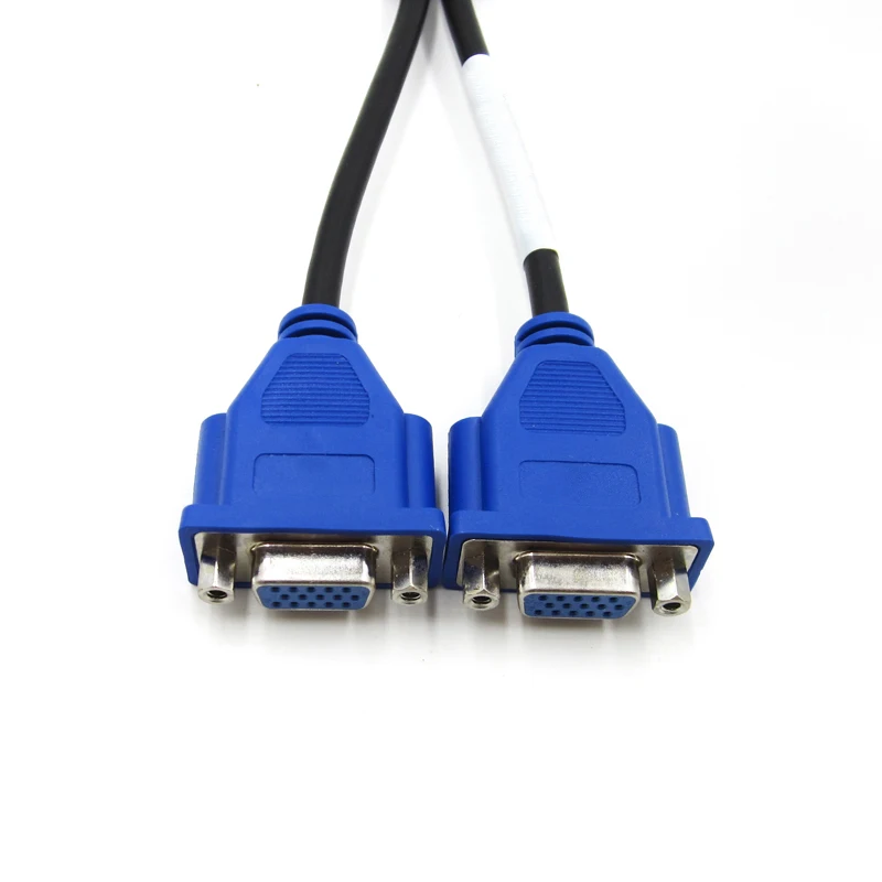 DMS-59 Pin 5.9mm Male to 2 VGA 15 Female Splitter Adapter Cable Lead Wire For HP Dell Monitor TV Projector Computer | Электронные