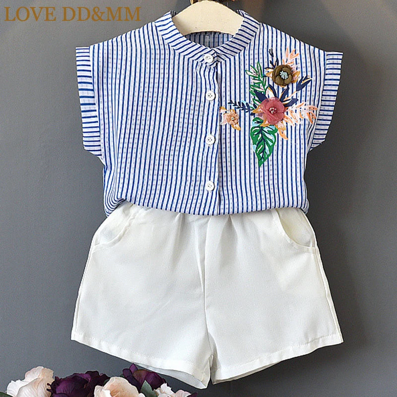 Комплект для девочек LOVE DD & MM летняя детская одежда детский шифоновый костюм в
