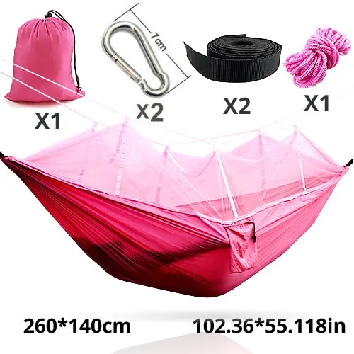 Hammack Hamock Кемпинг Москитная сетка гамак Hammac Гамак Одноместный - Цвет: Pink Hammock