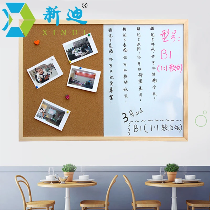 XINDI сообщение пробковая доска деревянная рамка доски для рисования комбинация
