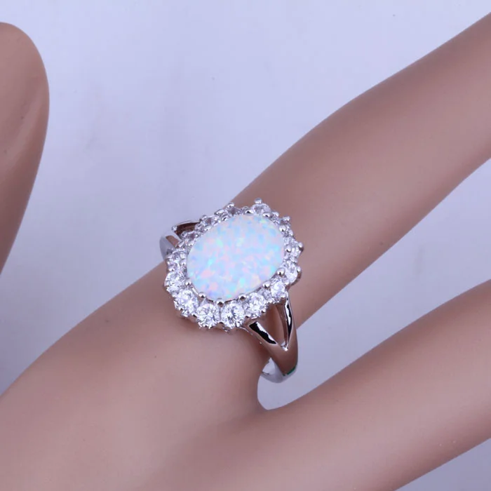 Любовный монолог модное большое овальное кольцо в форме яйца редкий белый