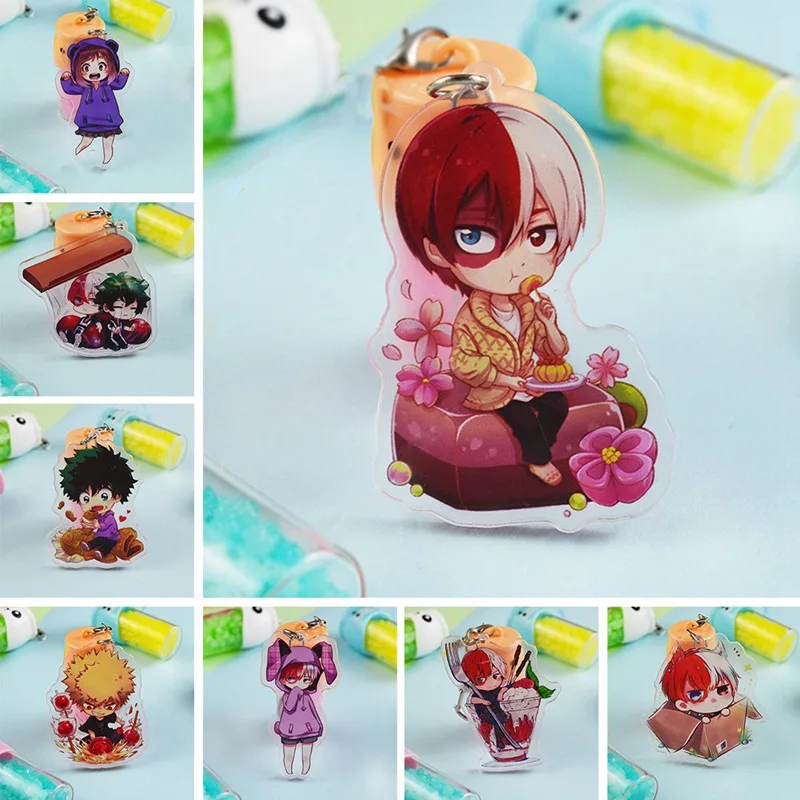 Хит продаж брелок для ключей из ПВХ с надписью Моя геройская Академия|Брелоки| |