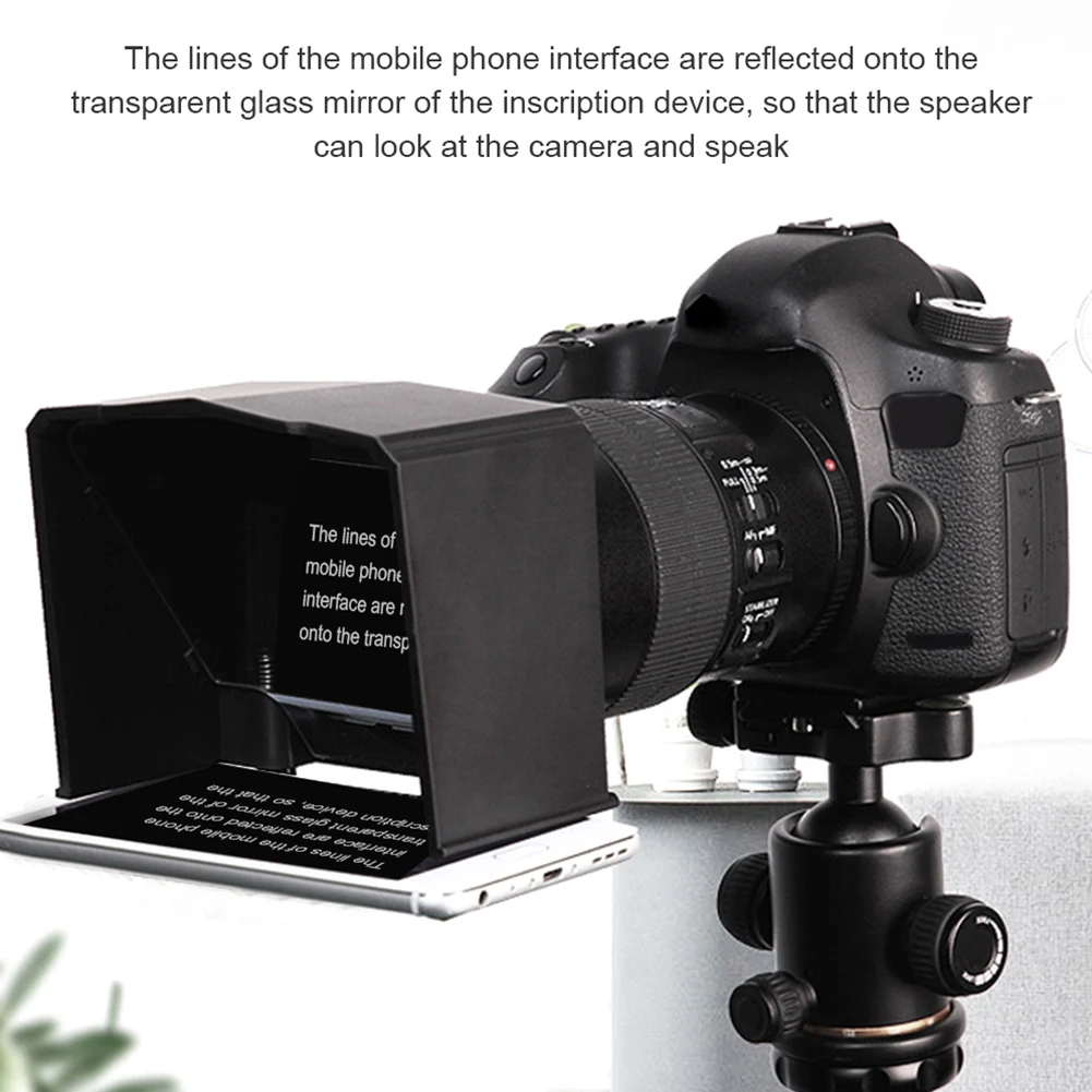 Смартфон Teleprompter для Youtube интервью видео Prompter монитор Canon Nikon Sony DSLR камера