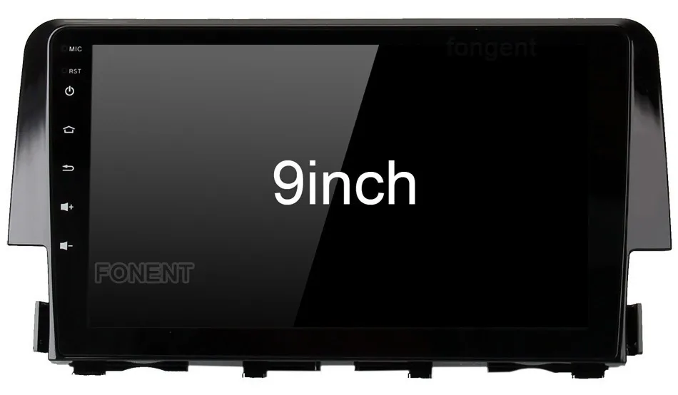 Android 9,0 автомобильный радиоприемник 2 Din Gps Navi для Honda Civic 10 Px6 Dsp 2.5d Ips Экран 4 Гб+ 64 Гб 8-ядерный RDS Wi-Fi Bt