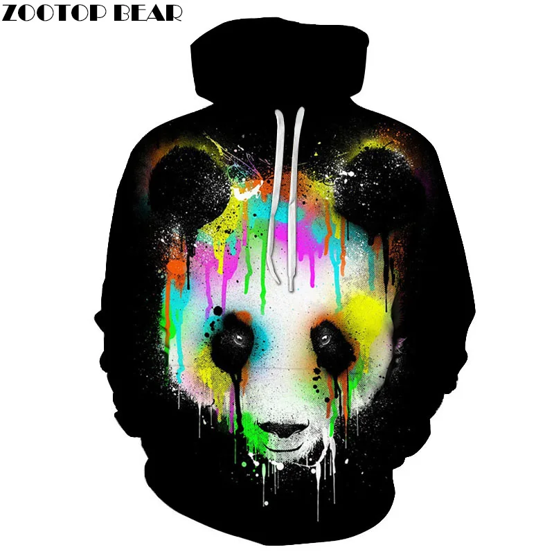 

Inked Panda Printed Sweatshirts Men Women 3D Hoodies Novelty Tracksuits Fashion Plus 6xl Pullover Hooded Jackets Brand Outwear
