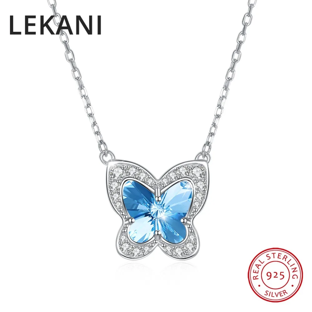 Подвеска-бабочка из серебра 925 пробы с кристаллами SWAROVSKI | Украшения и аксессуары