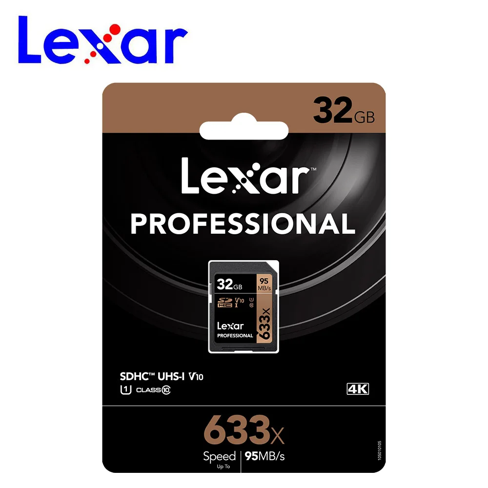 Оригинальная sd карта Lexar 633x32G 256 Гб памяти 512 ГБ UHS I флеш 128 16 Высокая скорость до