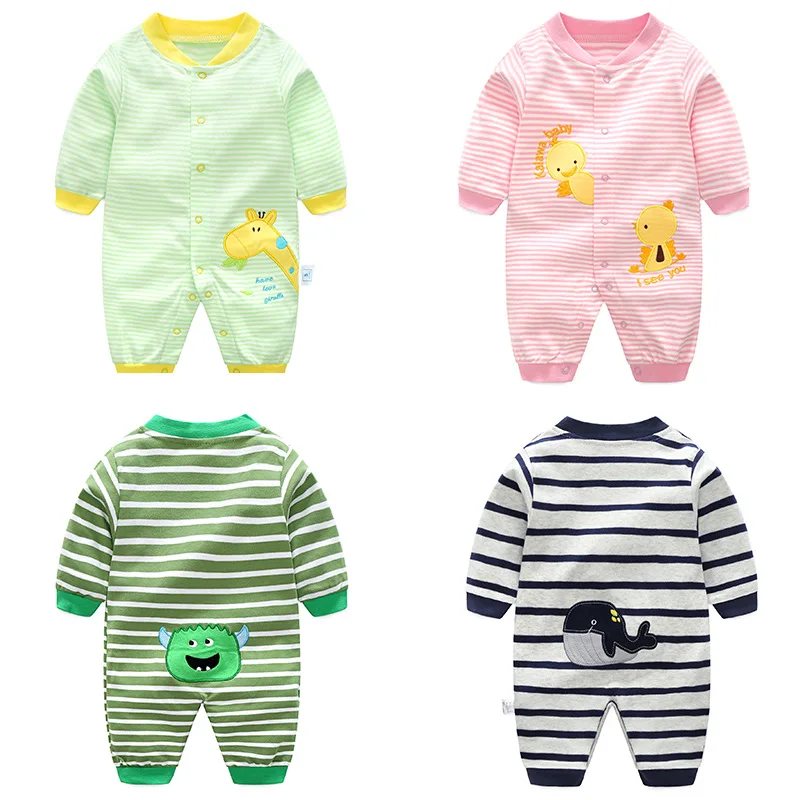 

Baby Clothing Spring Autumn Cotton Long Sleeve Comfortable Baby Rompers Thick Climbing Newborn Infant 0-1T Jumpsuits Unisex