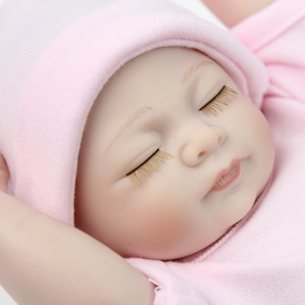 Милые мини силиконовые куклы Reborn bebe реалистичные детские игрушки