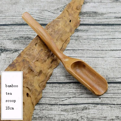 bamboo tea scoop XMT-HOME черное дерево чайная ложка для чая чайные ложки, кофейные ложки для зеленого чая tieguanyin 1 шт - Цвет: bamboo tea scoop