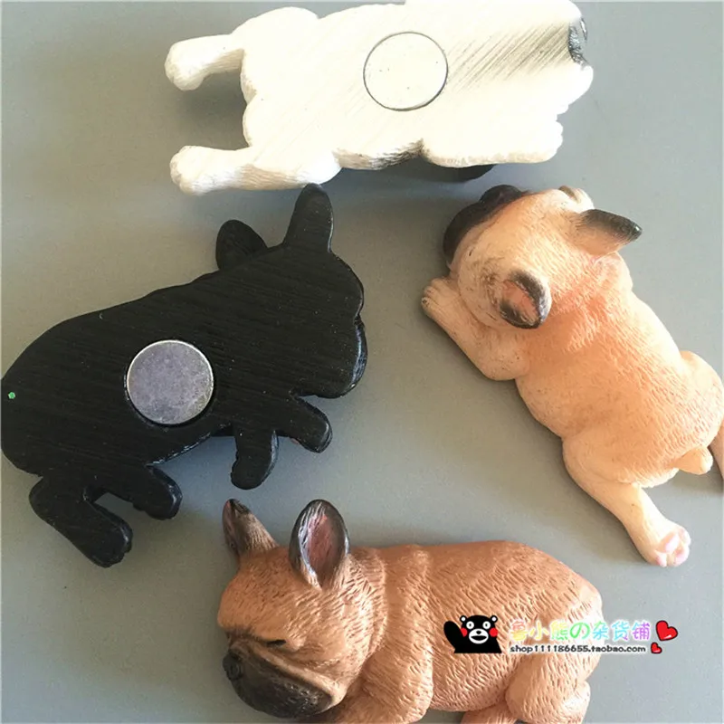 Милый 3D магнит на холодильник в виде животного бульдога европейские