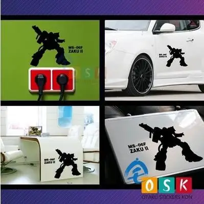 Аниме семена ZAKU II GUNDAM виниловые наклейки на стену Наклейка Декор для дома