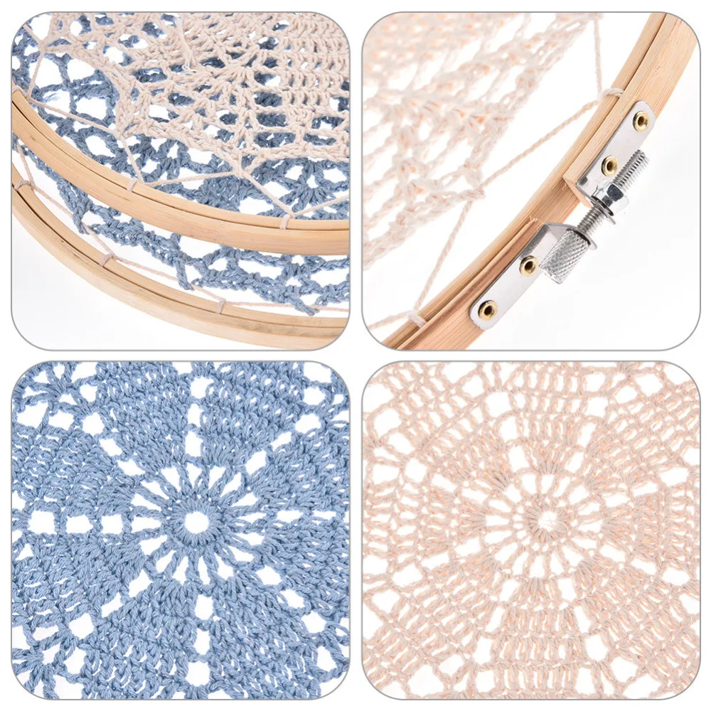 

DIY Large Doily Lace Dream Catcher Set High-end 11 Lace Rings Free Combination Dreamcatcher Wedding Background Decoration