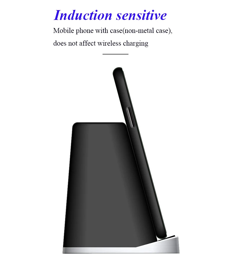 Brush Pot Fast Charging Holder Riggler Qi Wireless Charger Stand for Huawei Mate20Pro Iphone XS XR X 8 Plus | Мобильные телефоны и