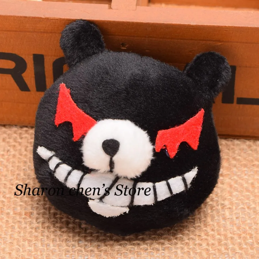 Заколки для волос в стиле аниме косплея шпильки с белым и черным медведем