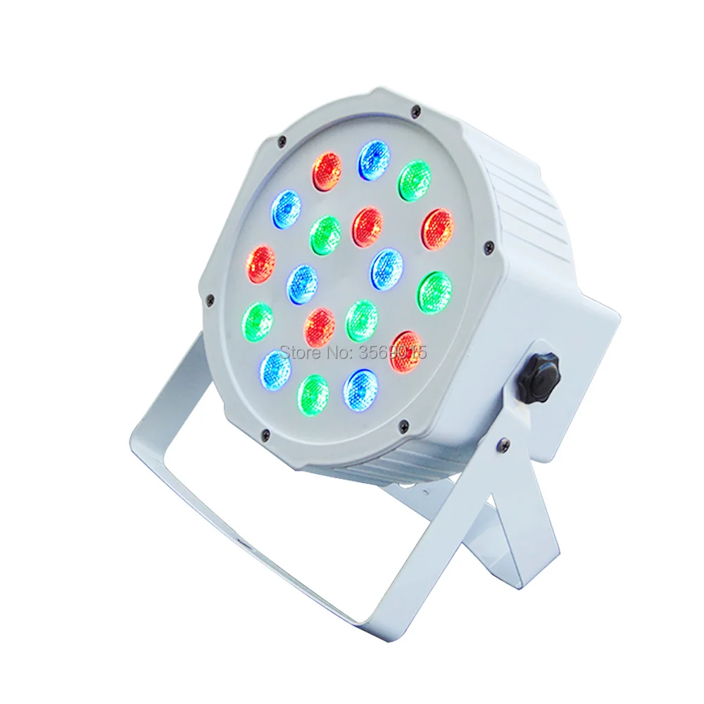 Профессиональное светодиодное освещение 18 х3 Вт RGB для сценического эффекта