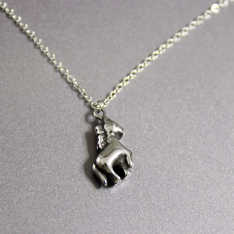Ожерелье сделай сам из нержавеющей стали с 3d-лошадью винтажное ювелирное изделие