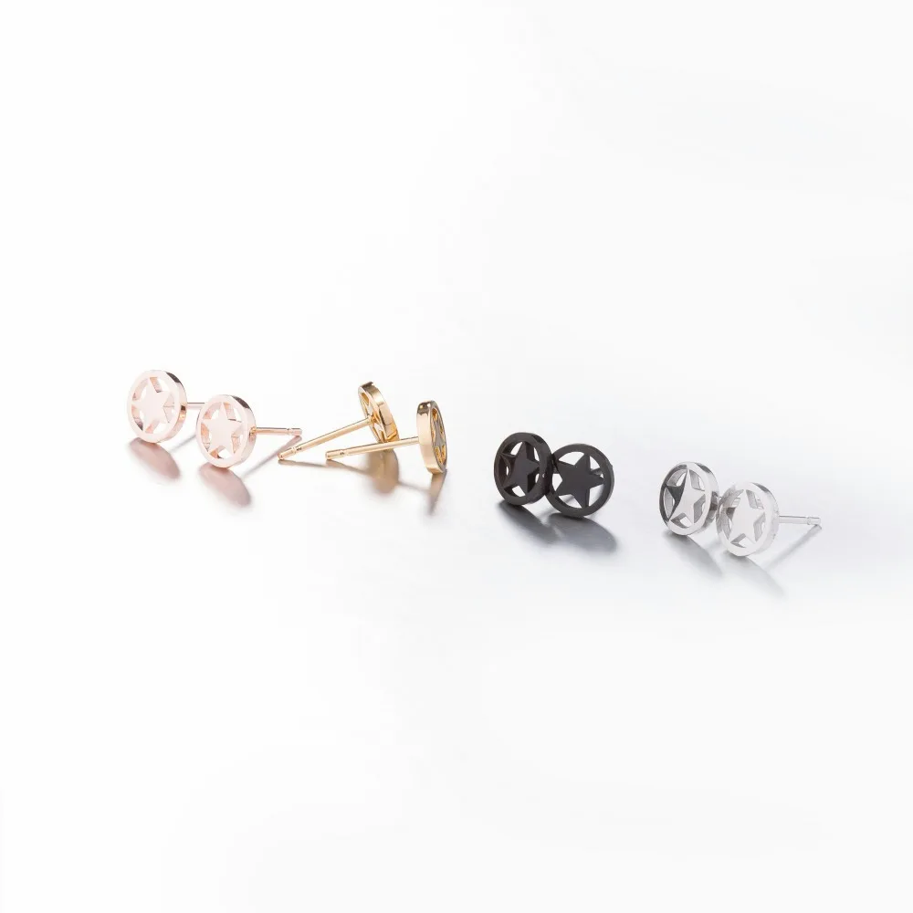 Серьги Yiustar из нержавеющей стали для женщин милые женские блестящие серьги в