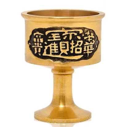 Бесплатная доставка латунная чашка принадлежности для воды буддийский храм