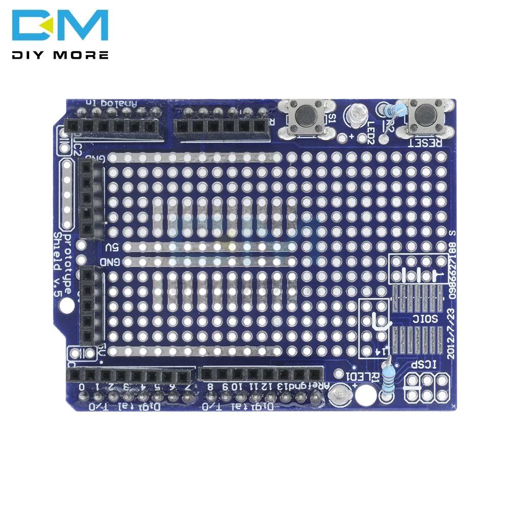 SYB 170 Proto Shield плата расширения мини макетная без пайки ATMEGA328P MEGA328 для Arduino UNO R3