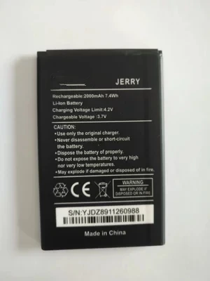Wiko Jerry 2000mAh Мобильный запасной литий ионный полимерный Аккумулятор Bateria для Batterie с