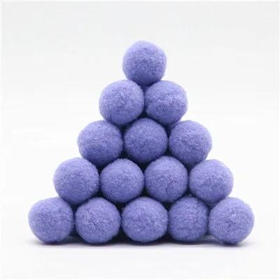 11 Pupple blue 25 мм помпон меховой шарик плюшевый ручной работы Diy Материал Раннее Обучение креативная Рождественская Домашняя вечеринка украшения «сделай сам» ремесло поставки 20 г - Цвет: 11 Pupple blue