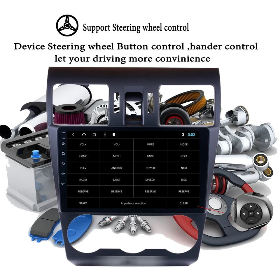 9 &quotAndroid 10 0 автомобильный dvd-плеер для Subaru WRX 2013-2017-2019 2Din 8 ядер управление рулевым