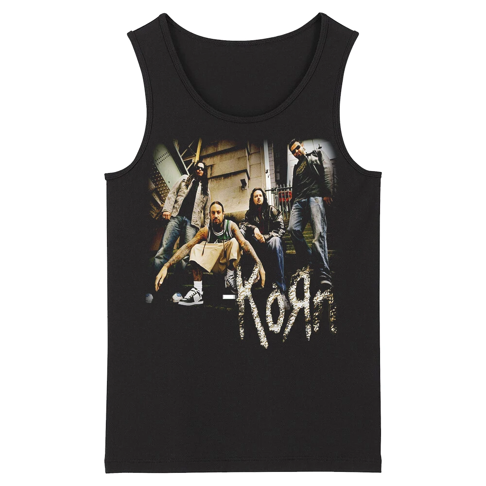 Новинка мужские черные майки Bloodhoof Korn Grindcore HardMetal Deathcore | Мужская одежда
