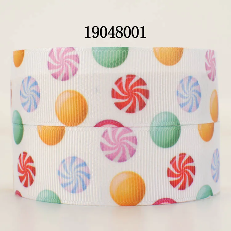 Новинка 50 ярдов леденец-Леденец узор конфеты лента напечатанная grosgrain лента 19048000