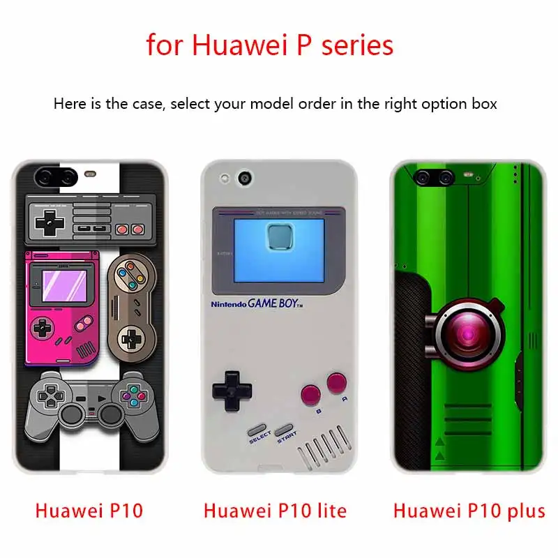 Винтажный чехол MLLSE для камеры Gameboy силиконовый мягкий из ТПУ Huawei P30 P40 P20 Pro P10 P9 Lite P