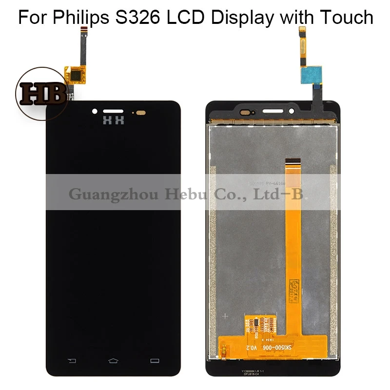 100% рабочих 5 0 ''для Philips S326 ЖК дисплей Замена для и сенсорный экран планшета