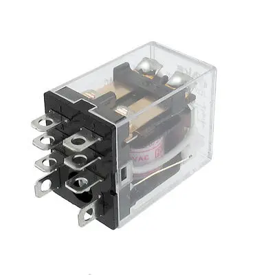 JQX-13F LY2 220/240VAC катушка напряжения 2P2T 8 pin 10A Red LED Light Power Relay