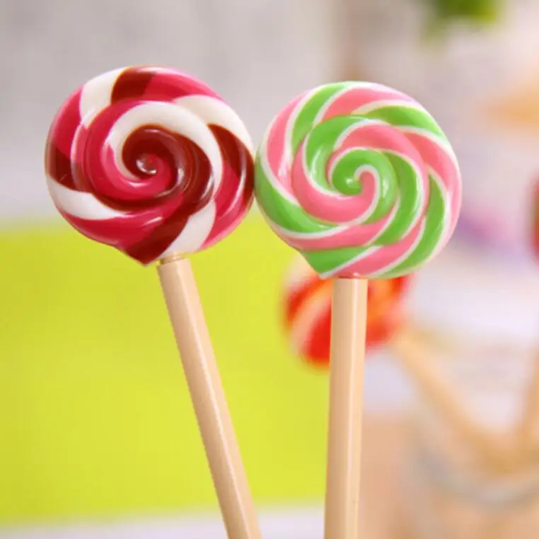 

1pcs/lot Cute Lollipop ball pen black ink Students' Signature ball pen office school stationery supplies