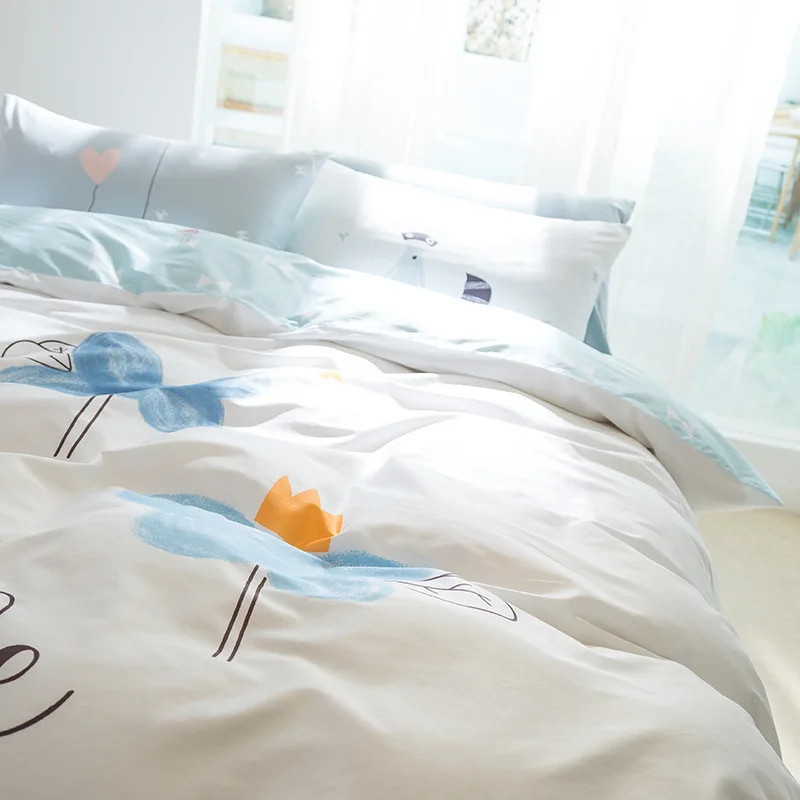 Детский комплект пододеяльника класса А из 100% хлопка Комплект постельного белья