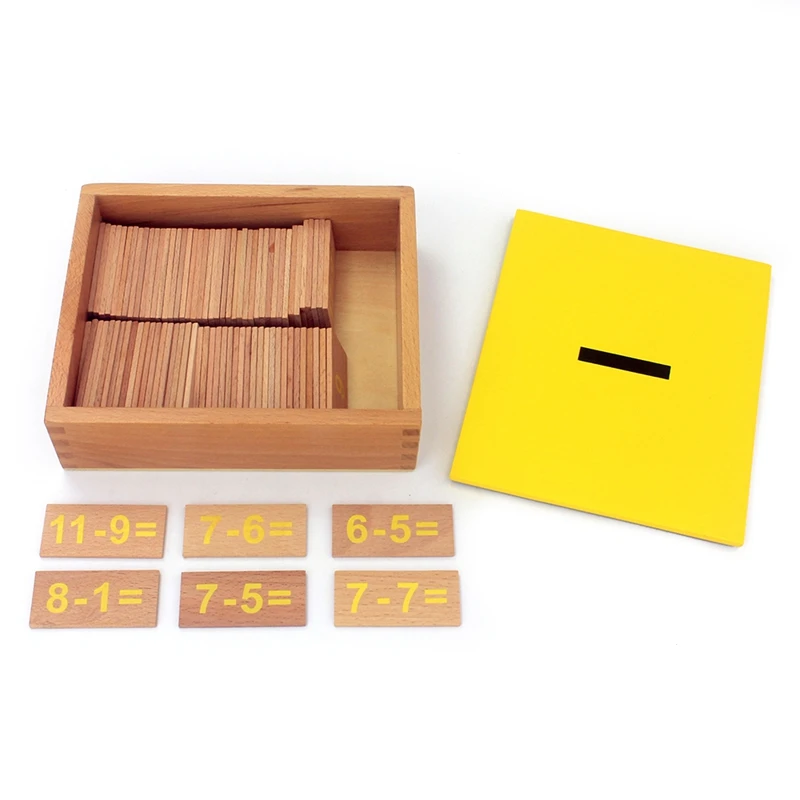 Обучающие игрушки Монтессори деревянные умное деление коробка для размножения и