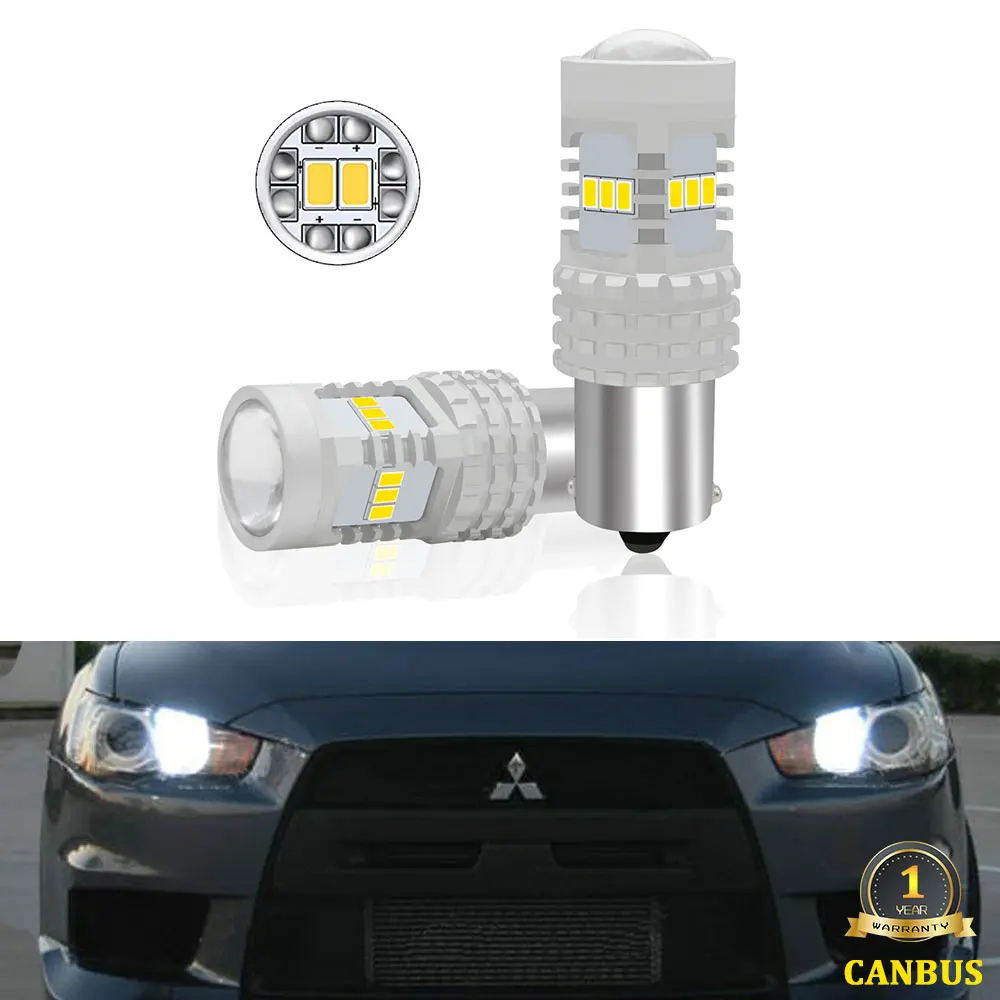 1156 LED белый BA15S P21W светодиодные лампы для 2008 up Защитные чехлы сидений сшитые