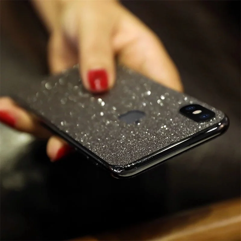 Роскошная блестящая цветная Передняя Задняя пленка для iPhone XS XR 11 Pro max 8 7 6 plus блестящая Защитная пленка для защиты от царапин для apple