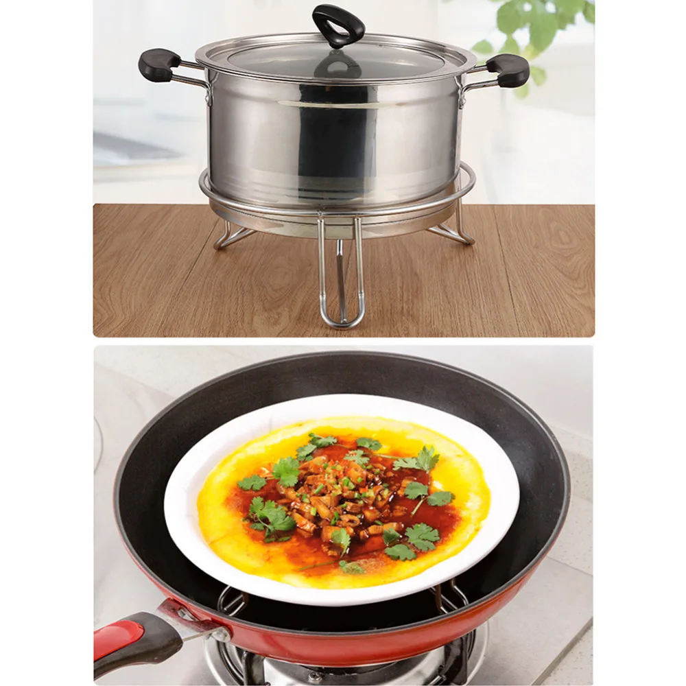 4 размера Пароварка из нержавеющей стали Стойка многоцелевой паровой лоток