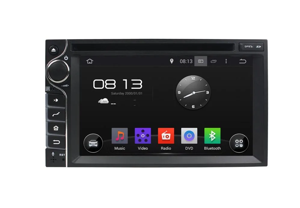 16 Г android 5.1 800*480 2 din 6.2 &quotquad-core автомобильный DVD радио GPS навигация для универсальный