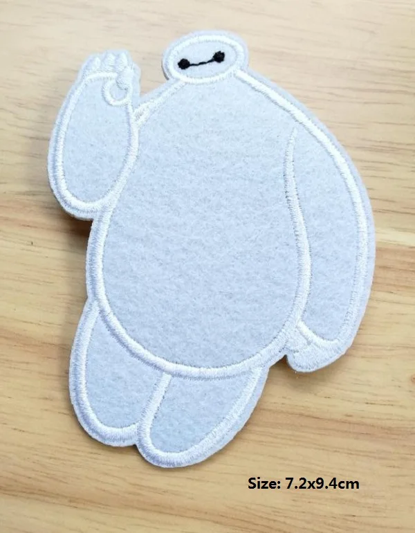 Baymax Железный На Патчи Большой Герой 6 вышитый милый мультфильм детский значок тканевые аксессуары DIY - Цвет: Антикварная бронза