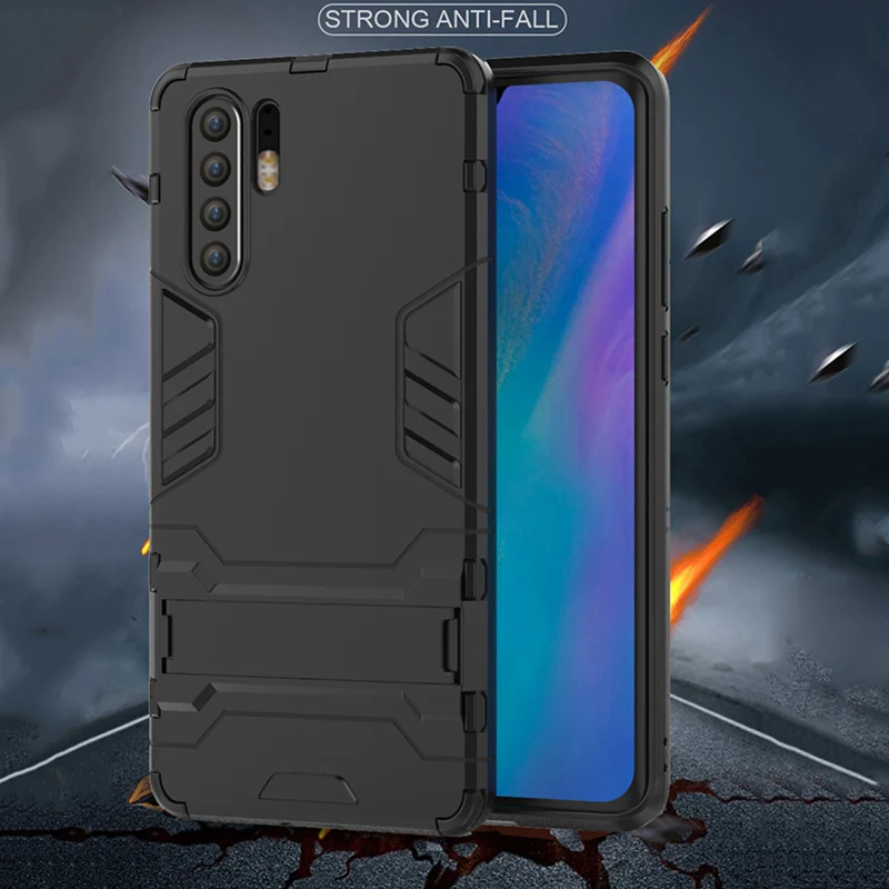 Защитный чехол с кольцом для huawei P30 Pro магнитный Ударопрочный Мягкий бампер