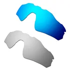 2 пары поляризованных сменных линз для радара, EV дорожки, синие и серебряные 100%, защита от Уфа и уфв