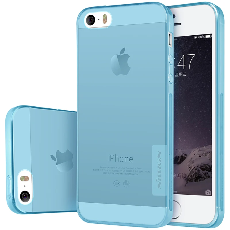 for iPhone 5 NILLKIN Ultra Thin Transparent Nature TPU Case Apple SE 5S 4.0&quotinch Clear Soft Silicone Back Cover |