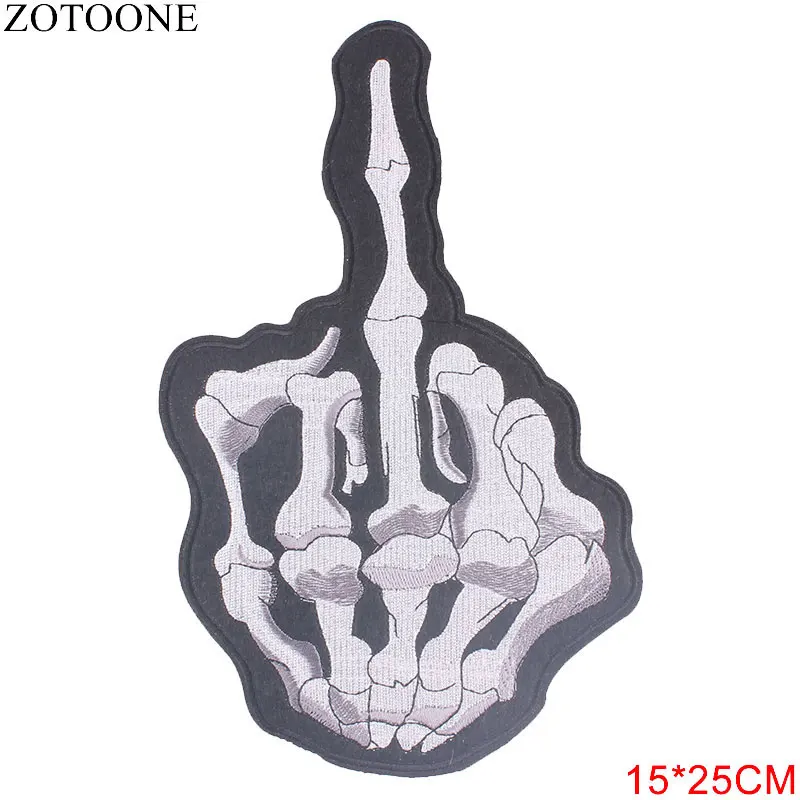 Нашивки в виде черепа ZOTOONE Корона наклейки с тигром утюжок для самостоятельного