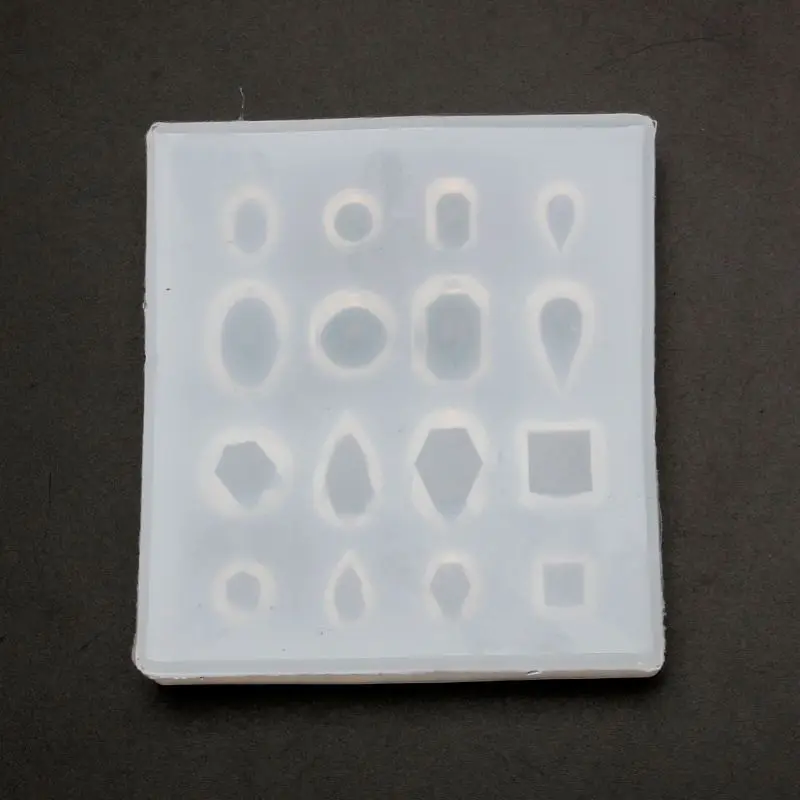 

ANGELADY 1PC Handmade Moulds Cabochon Gem Silicone Mold Oval Square Round Shapes Resin Epoxy DIY Jewelry Making Tools